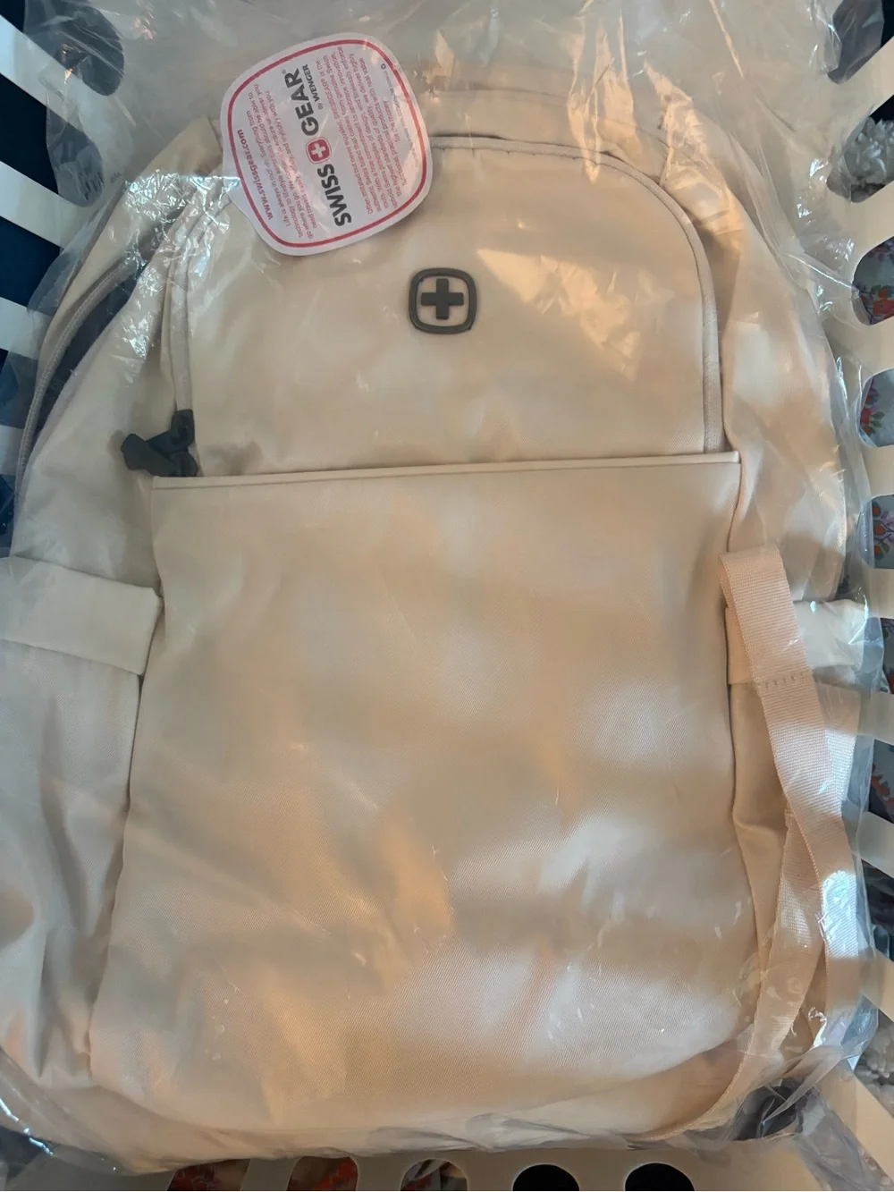 SwissGear Cream/Tan Laptop Backpack NWT